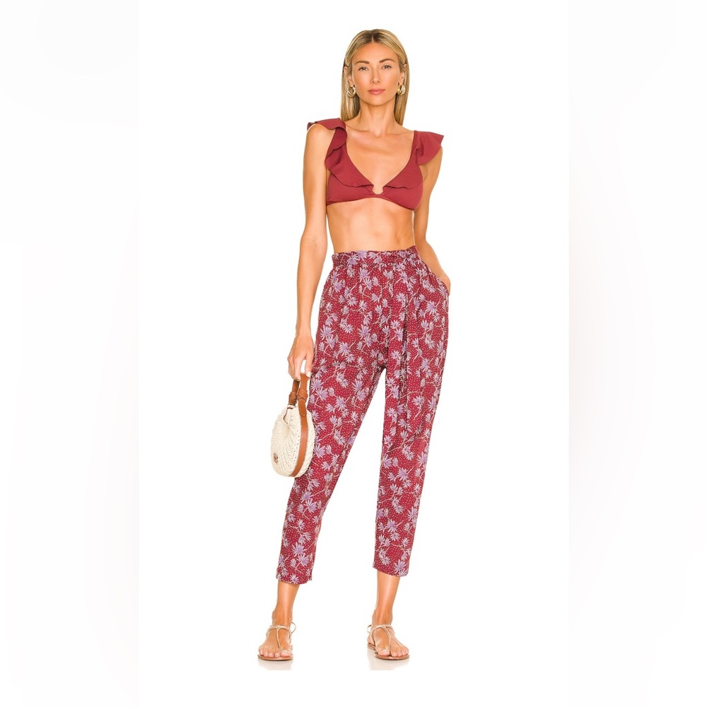 Hudson Pants in Brick & Delphinium